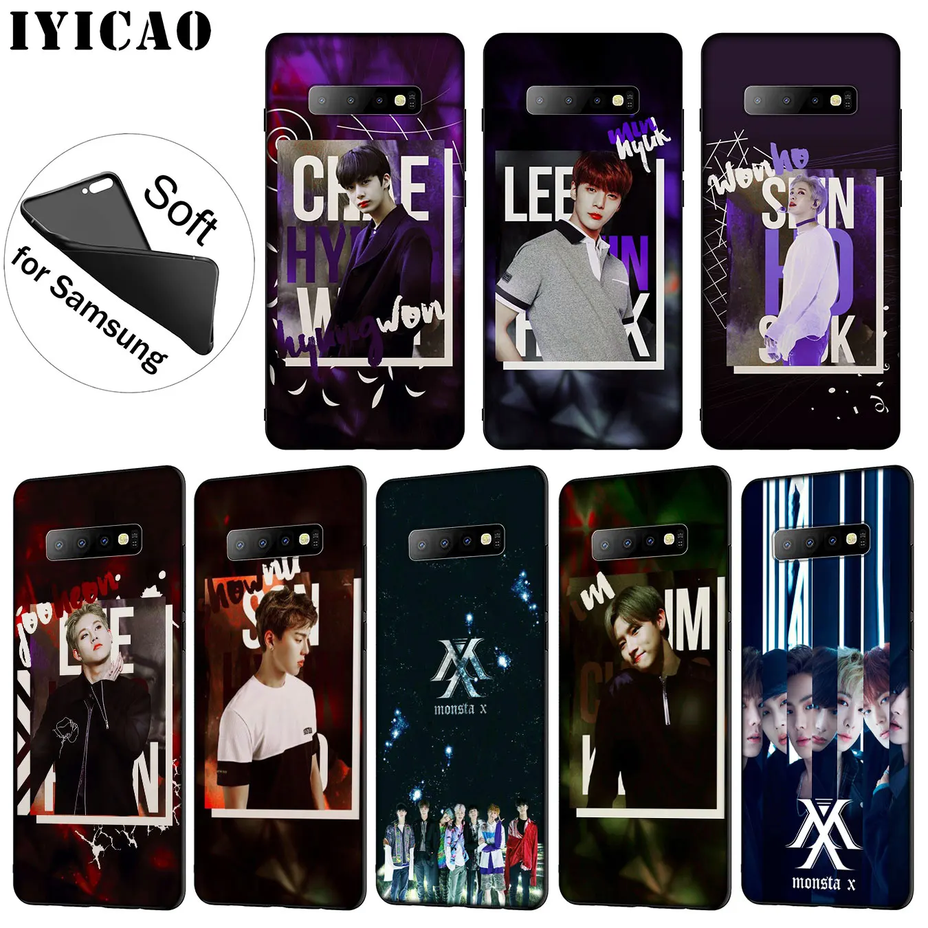 Monsta X KPOP Boy Group Лучший Мягкий силиконовый чехол для телефона Samsung Galaxy S20 Ultra S10 Lite S9 S8
