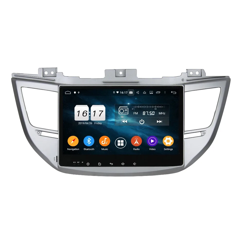 Sale DSP Android 9.0 Octa Core 10.1" Car Radio DVD GPS for Hyundai IX35 Tucson 2015 2016 2017 2018 Bluetooth 4.2 WIFI USB 4gb+32gb 4