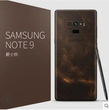 Чехол для samsung Galaxy note 9, роскошный тонкий чехол из натуральной кожи, устойчивый к царапинам, для samsung note 9 - Цвет: color as photo