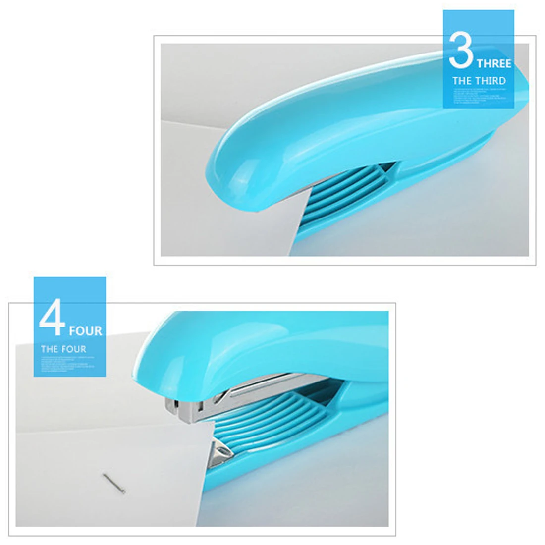Миниатюрный пластиковый металлический степлер в форме дельфина, офисный степлер без скоб для скрепления бумаги, школьные офисные аксессуары, 4 цвета