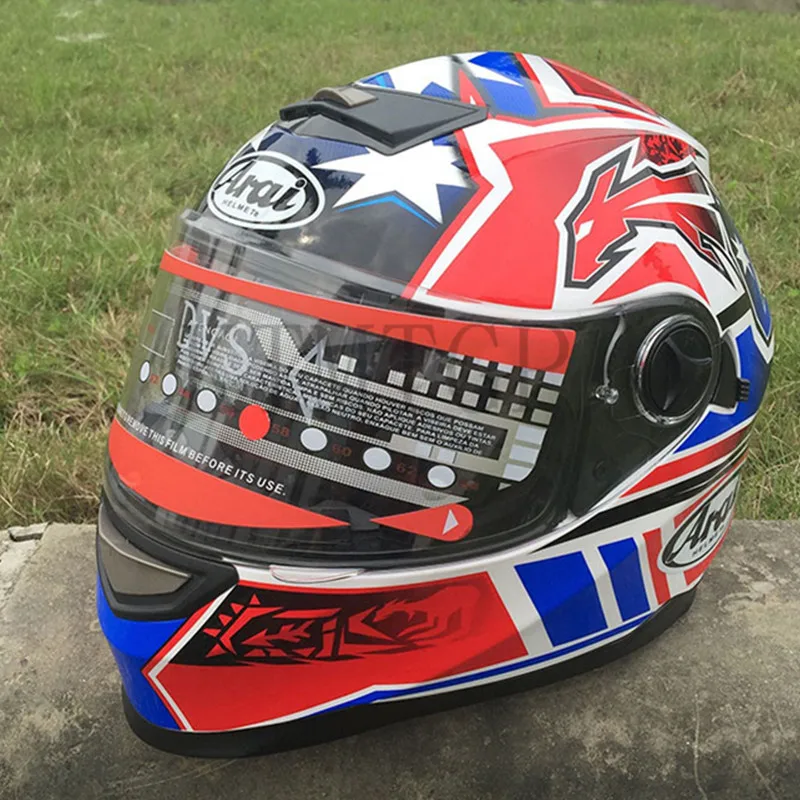 Скидка ARAI мотоциклетный шлем casco de moto cafe для гонщика полное лицо двойной объектив