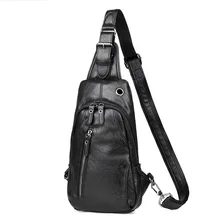 Грудь сумка мужская Корейская карманов кожаная сумка мужская сумка Сумка спортивная Диагональ