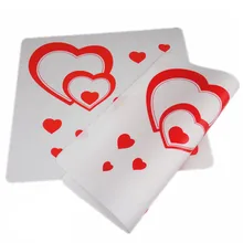 1 шт., водонепроницаемый коврик для обеденного стола, силиконовая Нескользящая подставка для стола на День святого Валентина, с рисунком любви