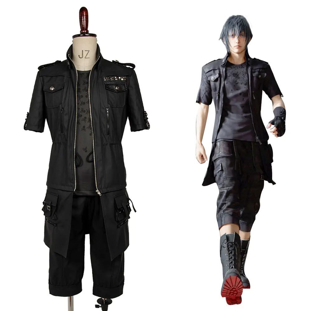 Final Fantasy XV Cosplay Costume FF15 Noctis Lucis Caelum Noct Outfit Anime Halloween Made Full Set Adult | Тематическая одежда и