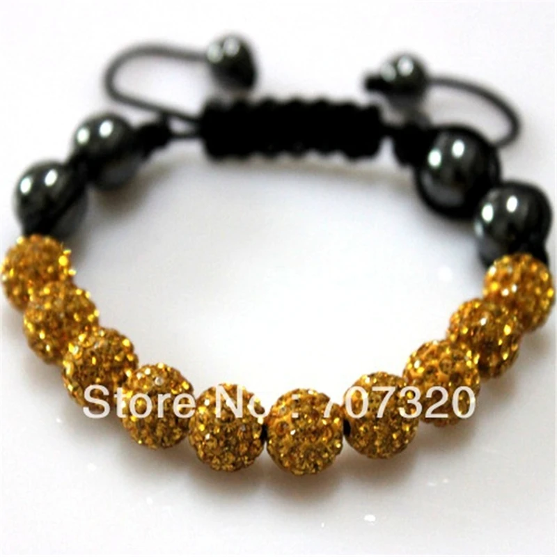 Оптовая продажа 5 браслетов из глины 10 мм браслет стразы бриллианты|shamballa bead