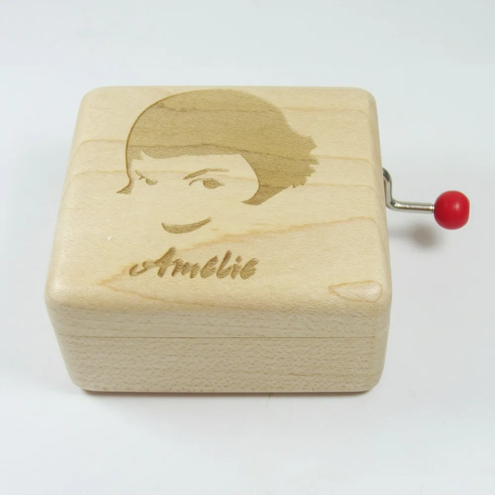 Ручная работа Smilelife деревянная музыкальная шкатулка Ameilie, брендовая Подарочная коробка, подарки на день рождения, год, Рождество