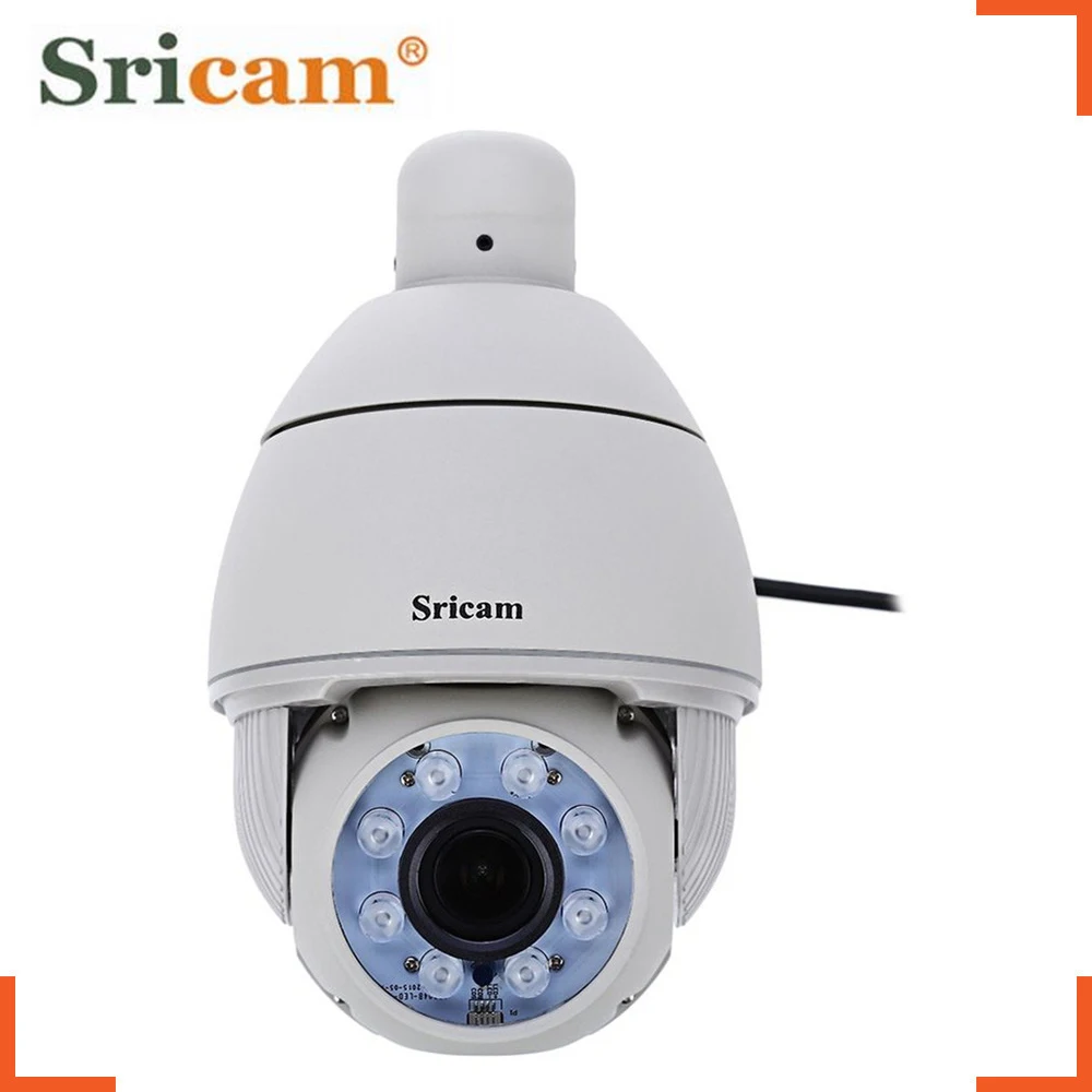 Sricam SP008 Wireless HD 720P 5X Zoom 2.8~12mm Lens Pan Tilt PTZ Infrared Dome Outdoor Waterproof IP Camera Support 128G SD Card