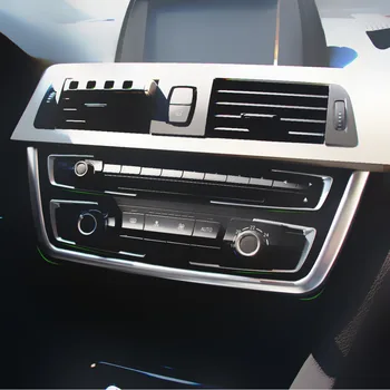 

CITALL Chrome Front 4x Dashboard Center Console Cover + U-Shape Trim kits for BMW 3 4 Series F30 F31 F32 F34 F36 316 318 320 420