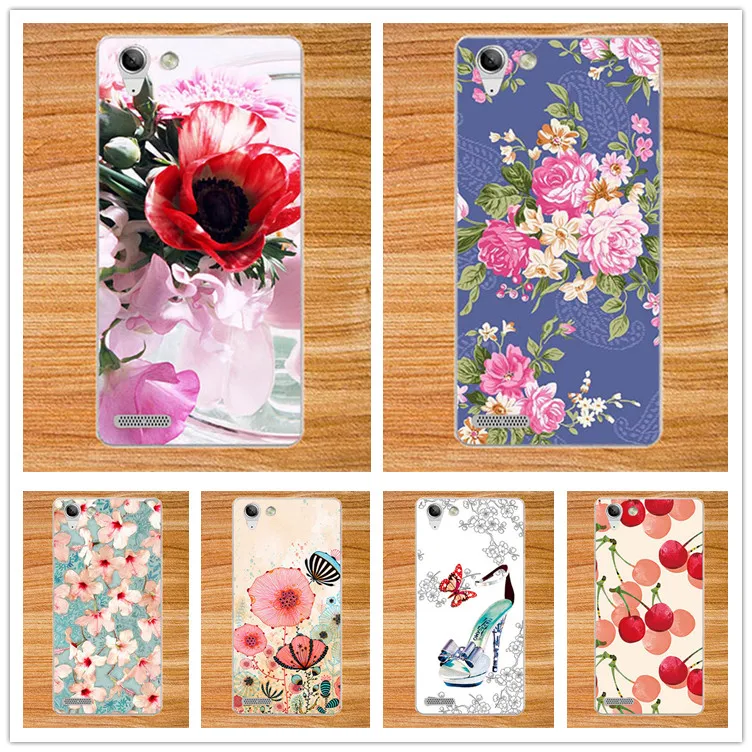 Цена Мода красочные чехол для Lenovo Vibe K5 k 5 Красота цветы окрашены крышка блеск розовое дерево Дизайн для Lenovo Vibe k5 чехол