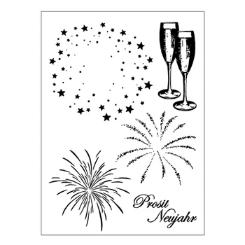 

Fireworks DIY Silicone Clear Stamp Cling Seal Scrapbook Embossing Album Decor