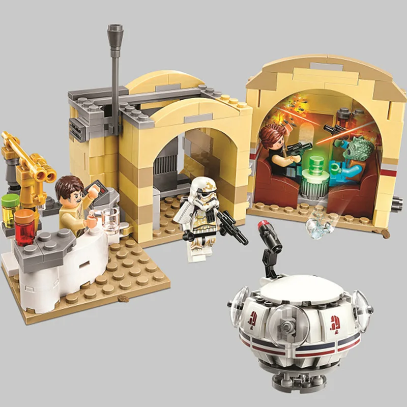

400pcs Bela 10905 Star Wars Series Mos Eisley Cantina Building Block Bricks Toys Compatible With Legoinly kids gift
