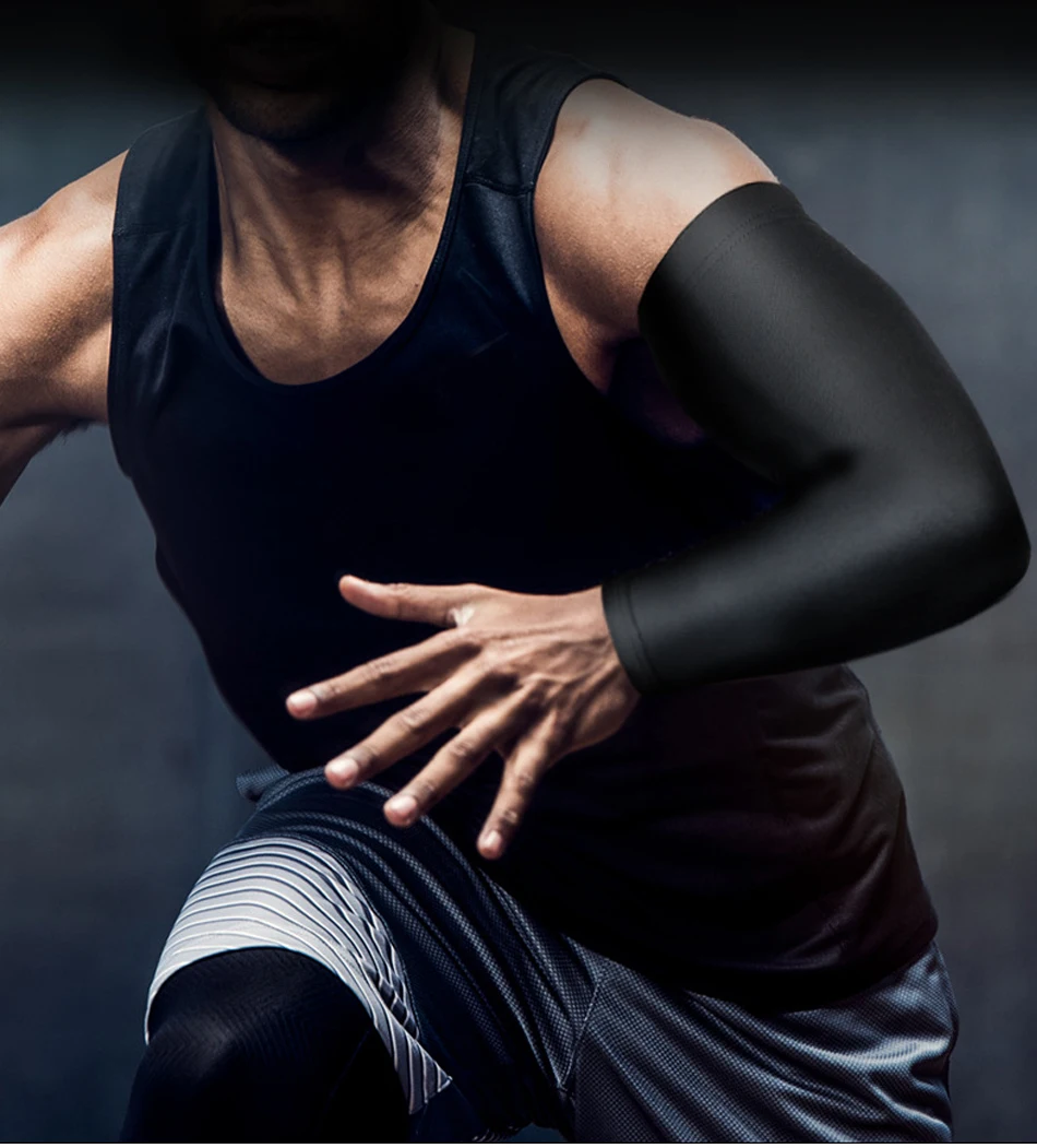 WorthWhile Sports Arm Compression Sleeve Basketball Cycling Arm Warmer Summer Running UV Protection Volleyball Sunscreen Bands