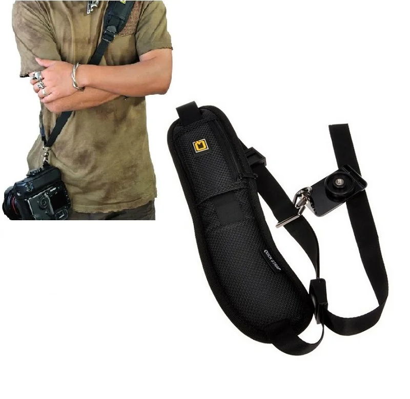 Camera Shoulder bag Single Shoulder Sling Black Strap Belt Sling Sponge