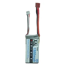 2 pièces XXL Marque 7.4 V 25C 1500 mAh 2 S Lipo Batterie Bateria pour RC Hélicoptère Avion Voiture Bateau
