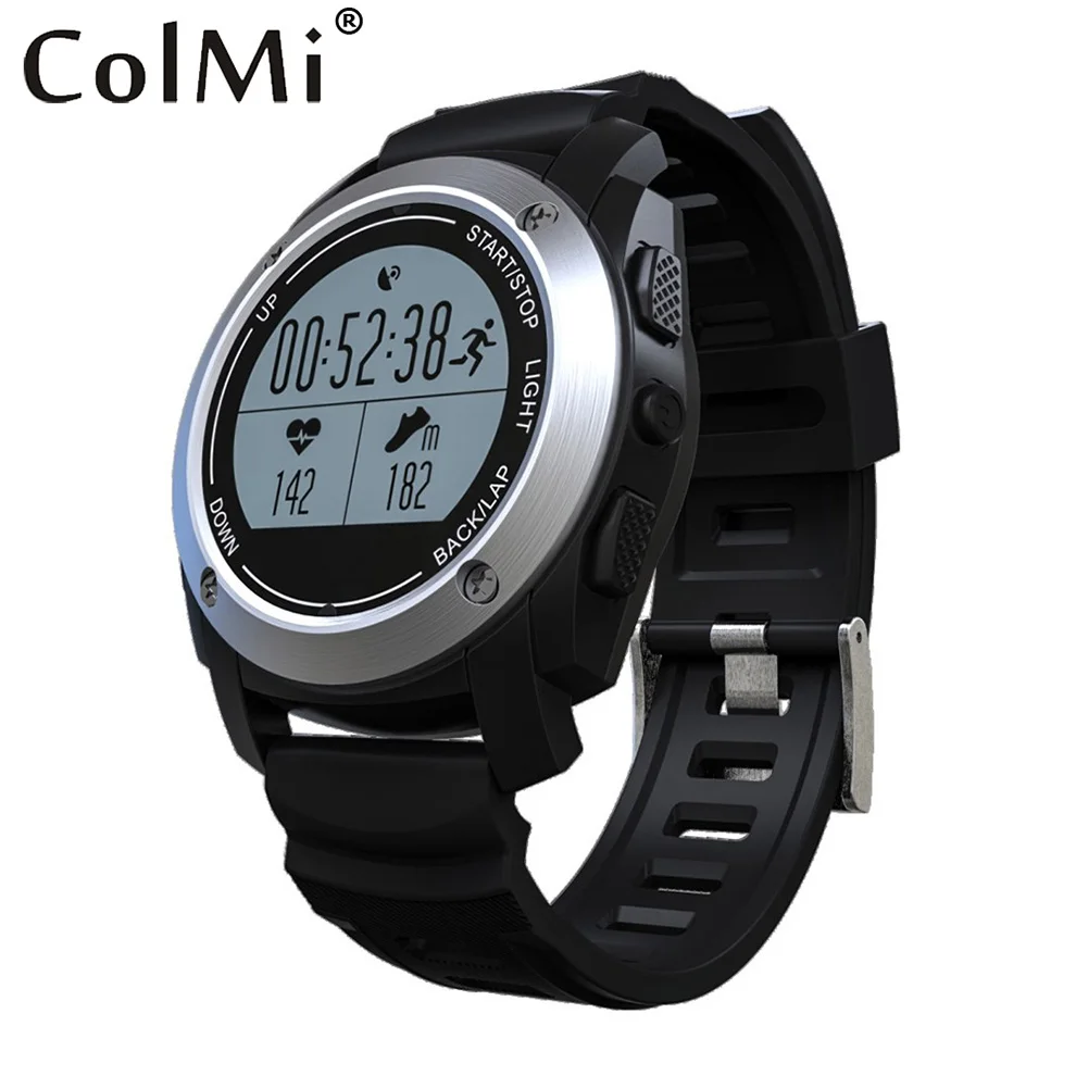 

ColMi Smart Sport Watch Sports Record Sync Notifications Heart Rate Monitor GPS Air pressure Temperature Altitude Sport Watch