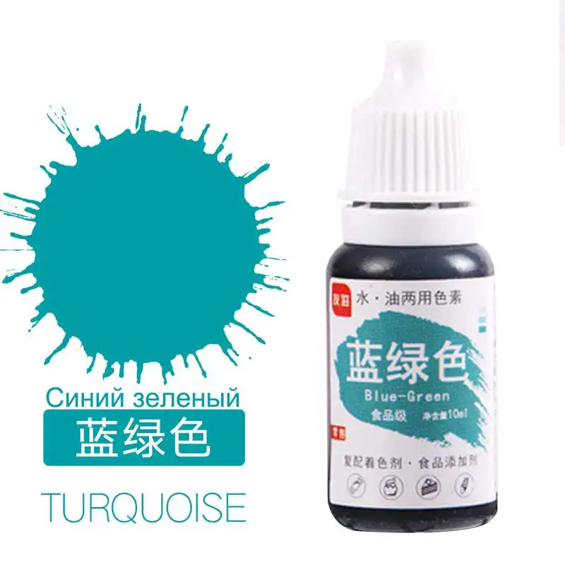 

Food Coloring Turquoise Edible Pigment 1PC Macaron Ingredients Cream 10ML Baking Cake Decoration Tools Fondant Pastry Tool
