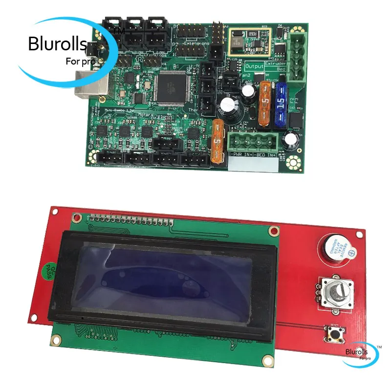 Reprap Prusa i3 mk2/mk2s ramps 1,4 2004 lcd Mini-Rambo 1.3a материнская плата для Prusa i3 MK2/2 s 3d принтер разработан Ultimachine