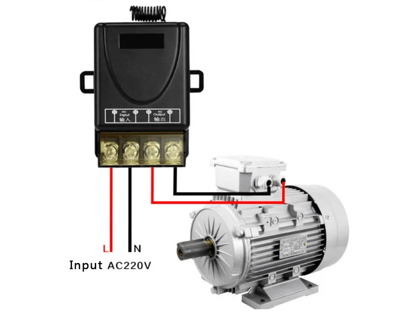 12V 24V DC беспроводной пульт дистанционного управления Переключатель AC 220V 110V MAX 40A Универсальный релейный модуль приемника с широким напряжением 433Mhz EV1527