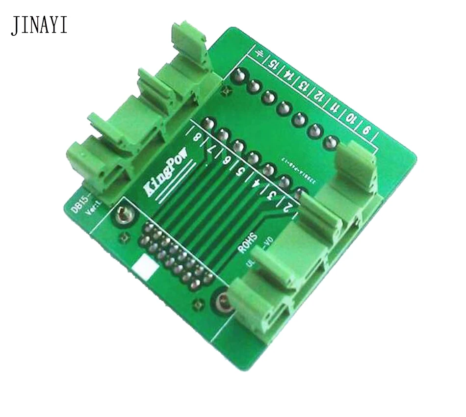 Vertial DB15 D SUB 15 контактный разъем мама папа сигналы клемма PCB коммутационная плата