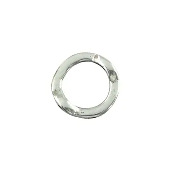 

50 Silver Circle Bead Frames 13mm Findings