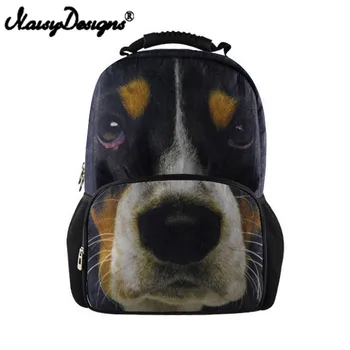 

Cool Men Casual Laptop Backpack Basset Hound Print Middle School Backpack Brand Children Boys School Book Bag Travel Backbag