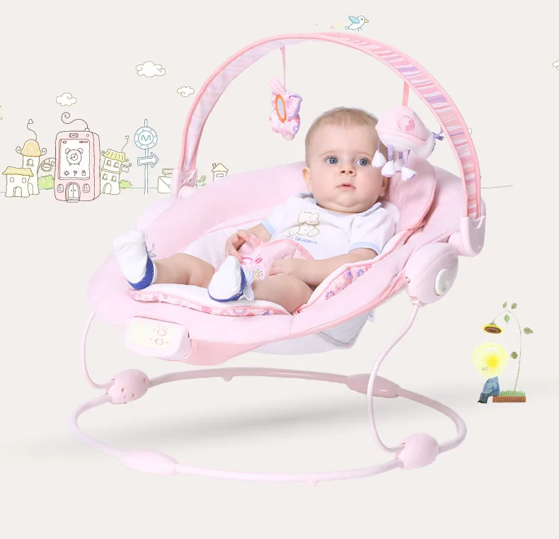 

Free shipping Baylor baby electric rocking chair vibrating cradle shook his baby bed child placarders chaise lounge emperorship