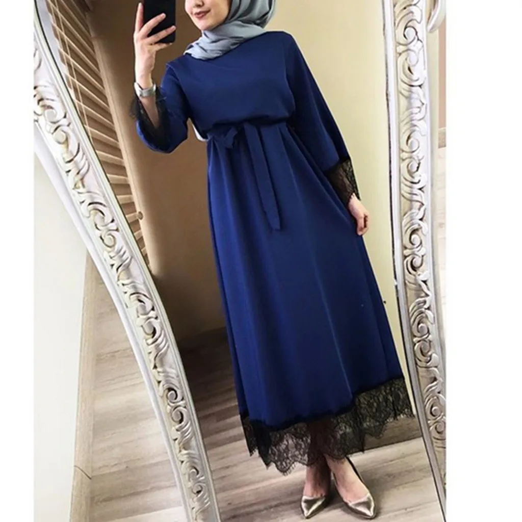 Женское мусульманское платье Топ Vestidos abaya Дубай Рамадан кафтан марокканское мусульманское платье турецкое