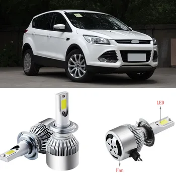 

2pcs 9005/HB3 6500K Single Beam LED Headlights Fog Lamp Bulbs For Ford Kuga 2013-2016