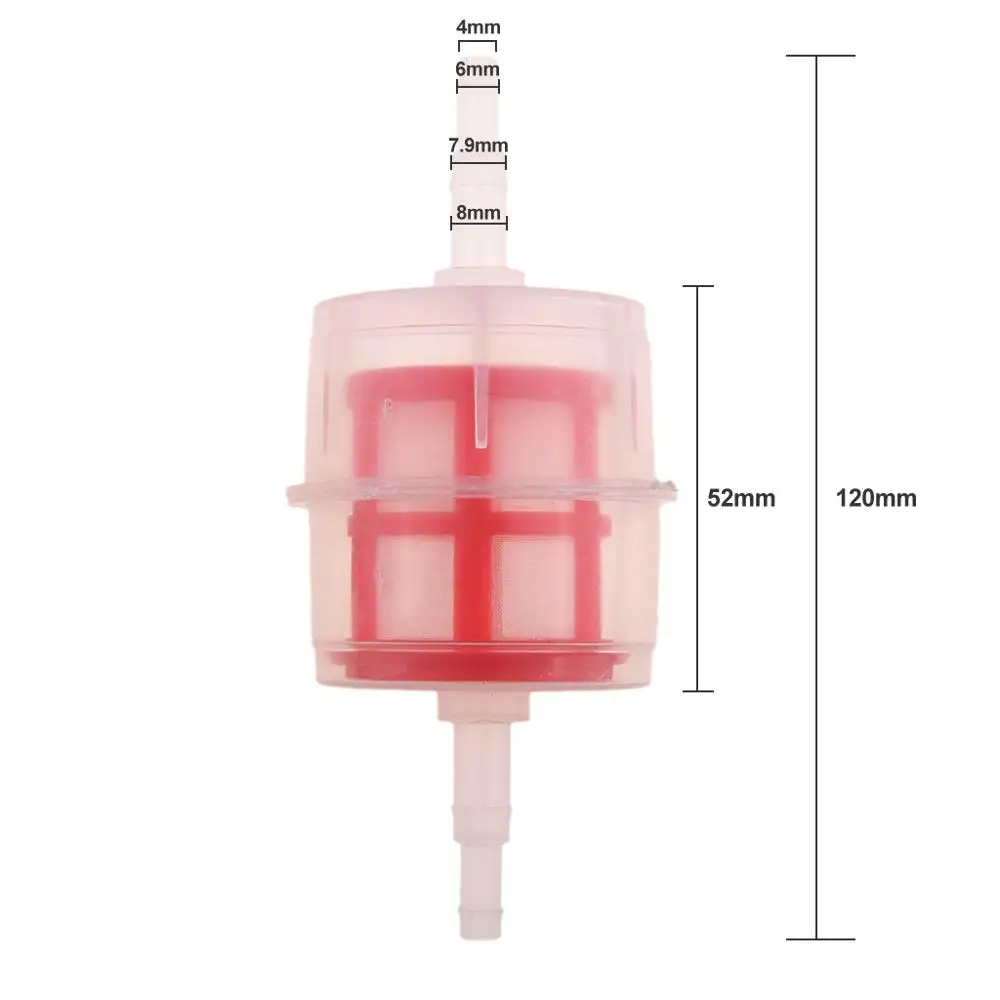 

1 Pcs Motorcycle Universal Inline Fuel Filter Petrol Gas Filter For 6-8mm Petrol Pipe Scooter Motorcycle Dirt Bike ATV Etc
