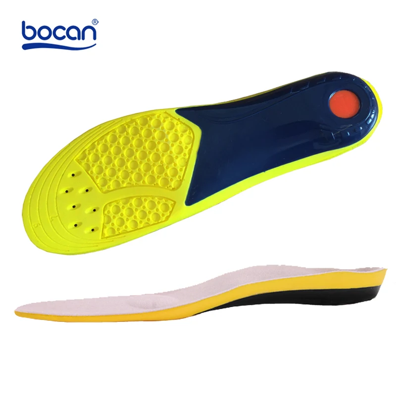 Bocan PU sports insoles cushion pads height increase shock absorption sweat absorbing breathable insole for men and women 7751 Bocan PU sports insoles cushion pads height increase shock absorption sweat absorbing breathable insole for men and women 7751