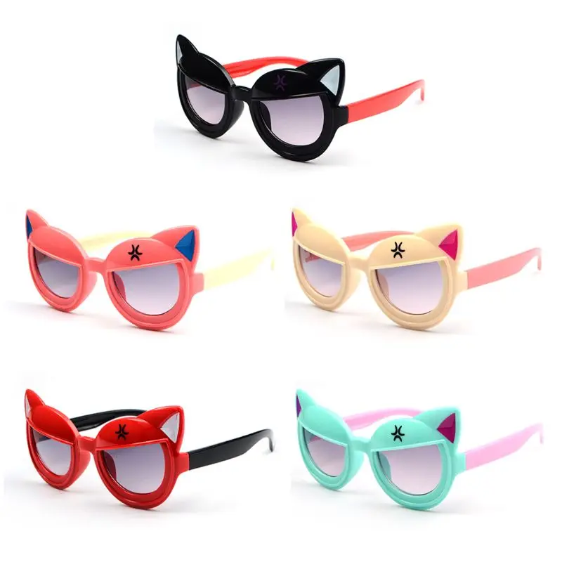 

Sunglasses Kids Brand Designer Cute Cat Fashion Sunglasses For Children Boys Girls Infant Goggles UV400