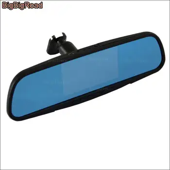 

BigBigRoad For dodge Caliber Car Mirror DVR dual lens Driving Video Recorder Rearview mirror Dash Cam with Special Bracket