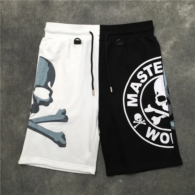 

New Novelty high Men Comfortable Skull Bone MMJ Mastermind Skateboard Street Cotton Casual Shorts Kanye Hip-hop Parkour #L67