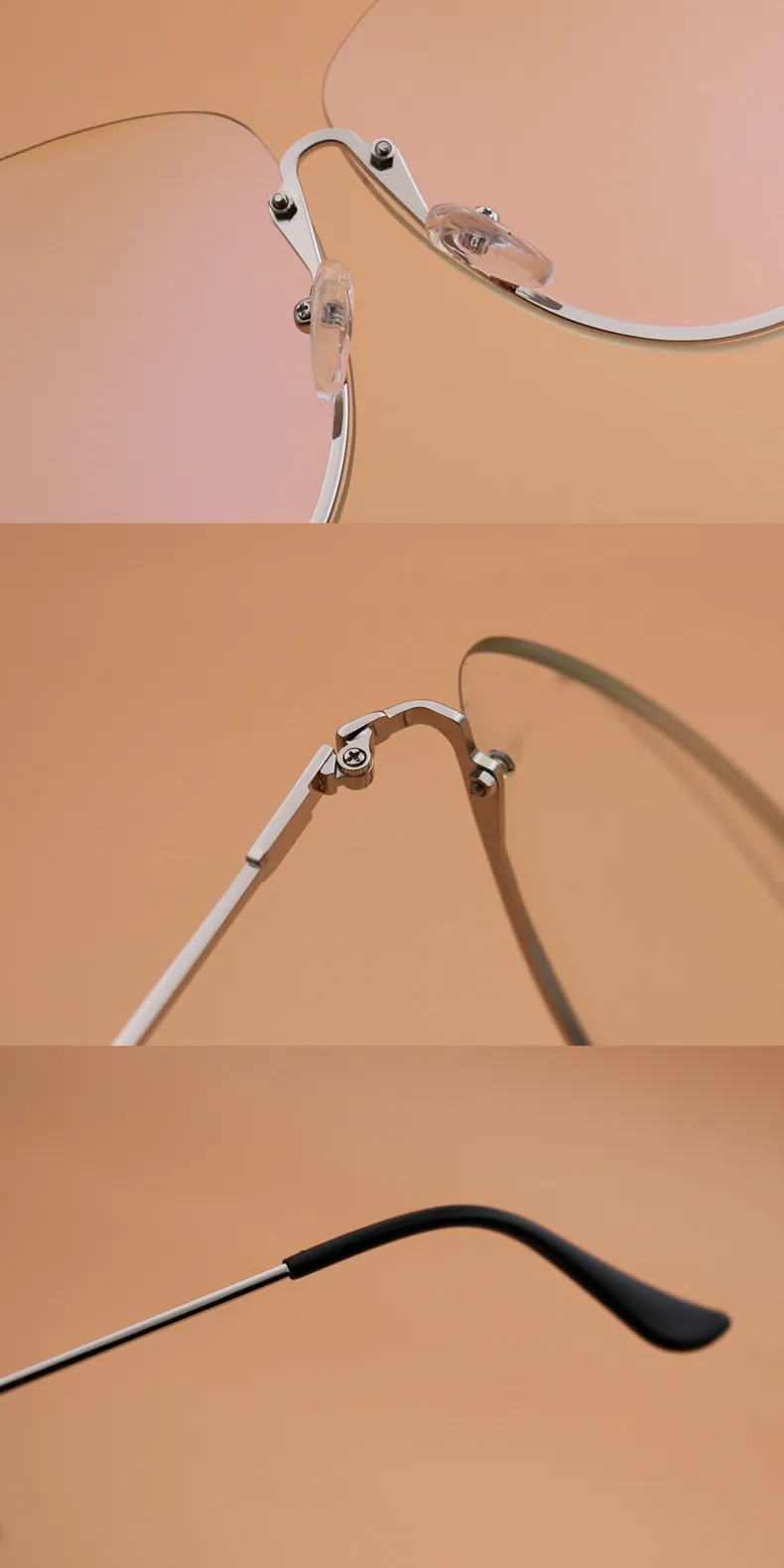Рыбалка кемпинг походные солнцезащитные очки Для женщин прозрачные линзы водительские очки полу без оправы слишком большого размера овальной формы