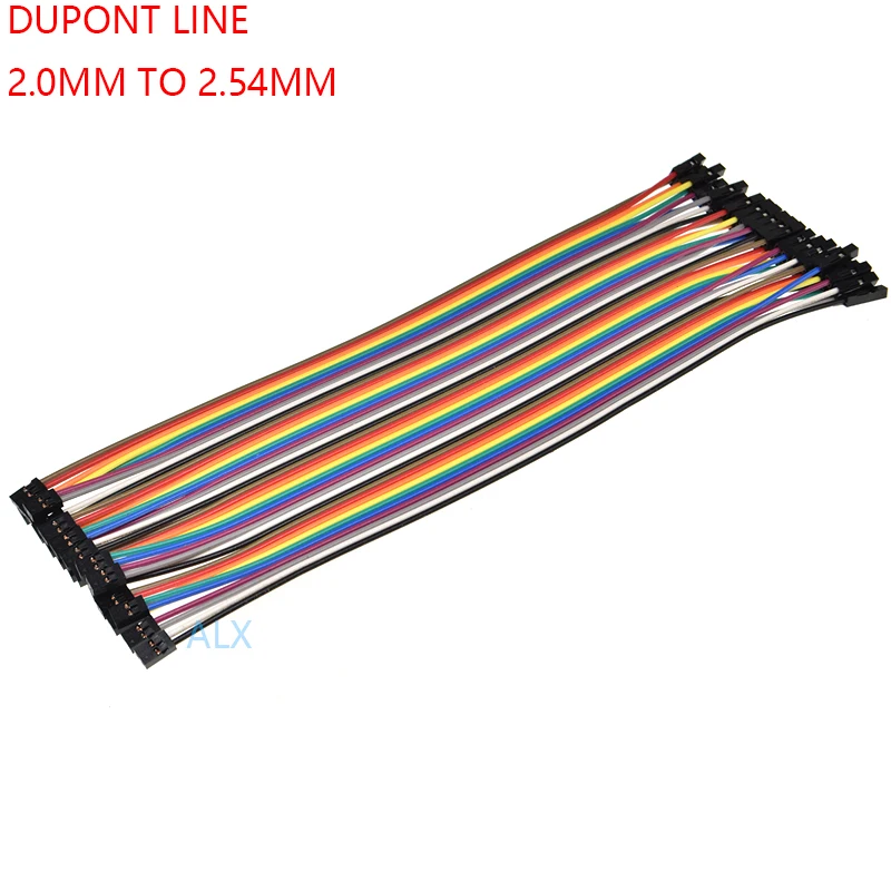20 шт см DUPONT LINE 2 0 мм Женский до 54 шаг P 1 Соединительный кабель провод для PCB