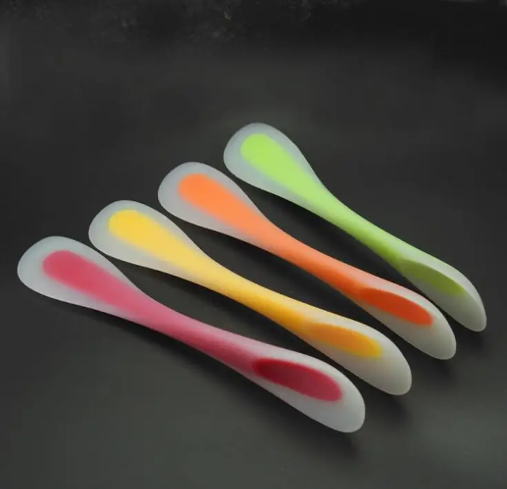  Silicone Double-End Spatulas Food Grade Cookie Spatulas Pastry Scraper Mixer Buttter Ice Cream Scoo