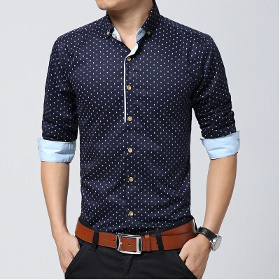 Livraison Gratuite 2017 Homme de mode slim fit casual,Shirt, hommes chemise à manches longues camisa masculina, Style classique .