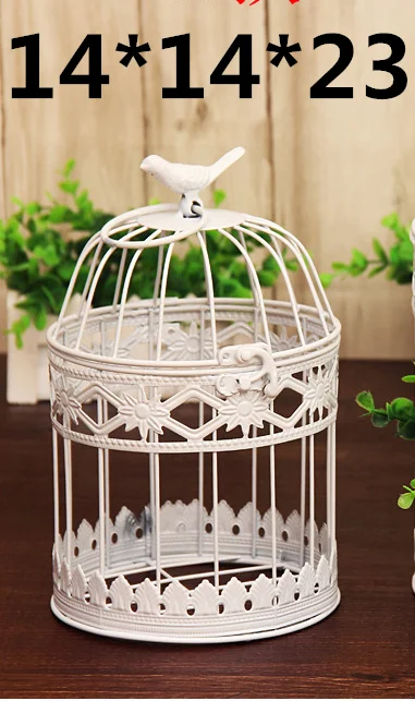Decorative Bird Cage Window Ornaments White Photography Props Home Decor 