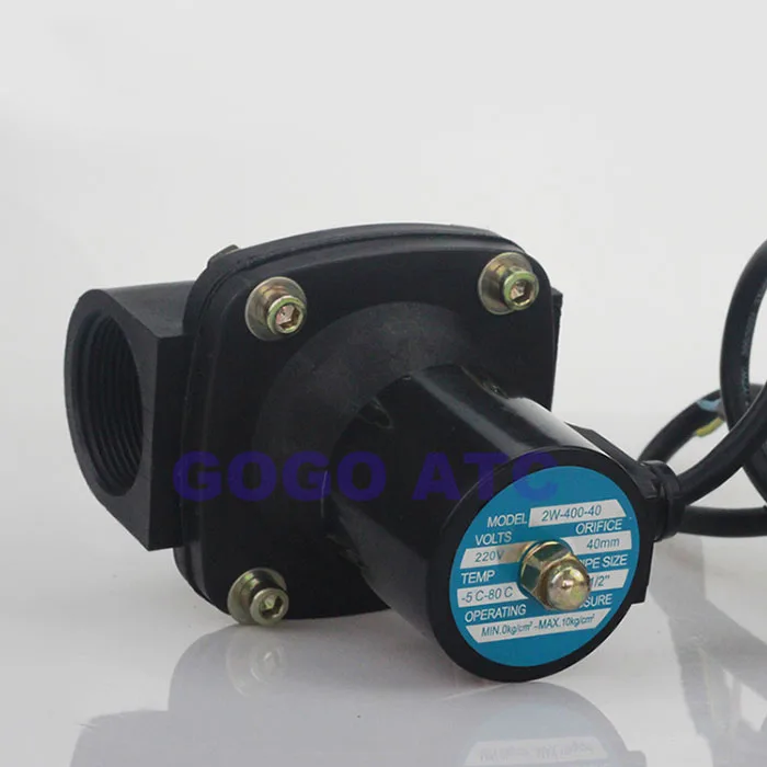 2W400-40 plastic waterproof solenoid valve 6