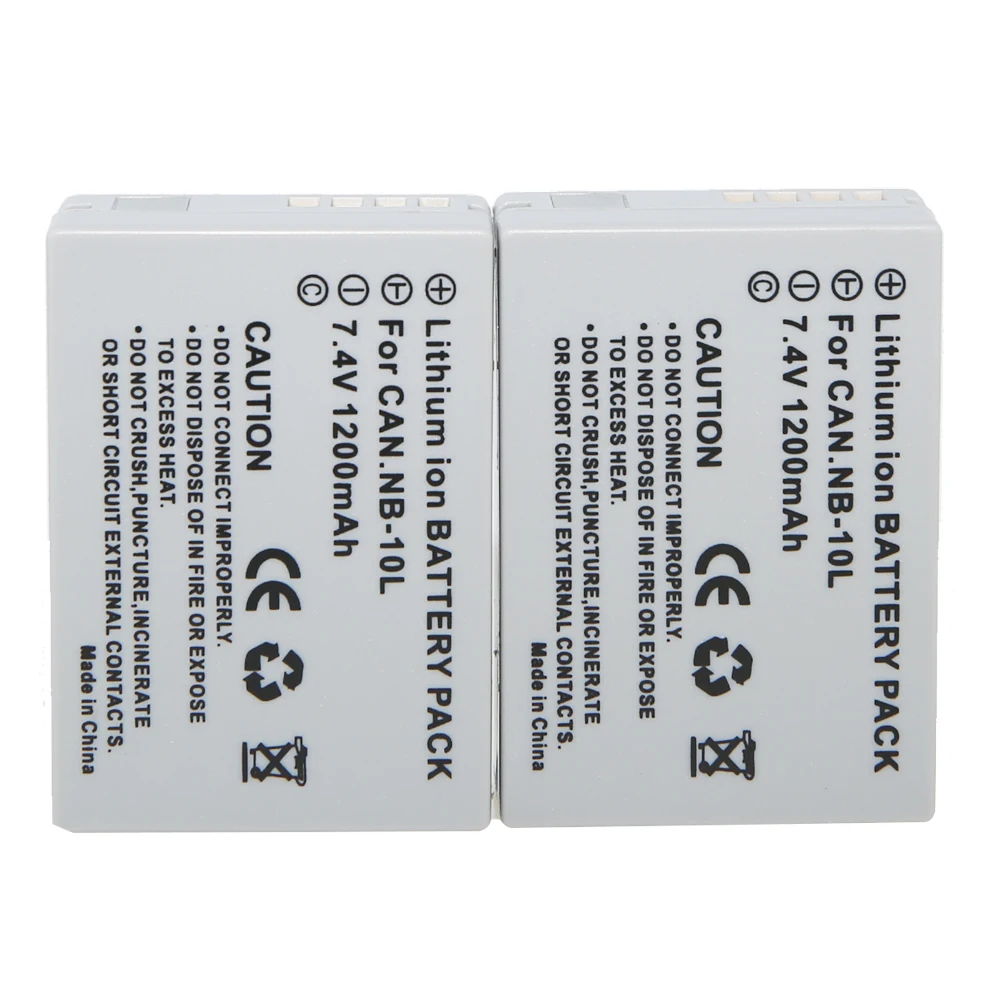 3 шт./лот 7,4 V 1200mAh Цифровая батарейный блок камеры NB-10L NB10L для Canon G1X G15 G16 SX40HS SX50HS SX60HS SX40 SX50 HS Камера s