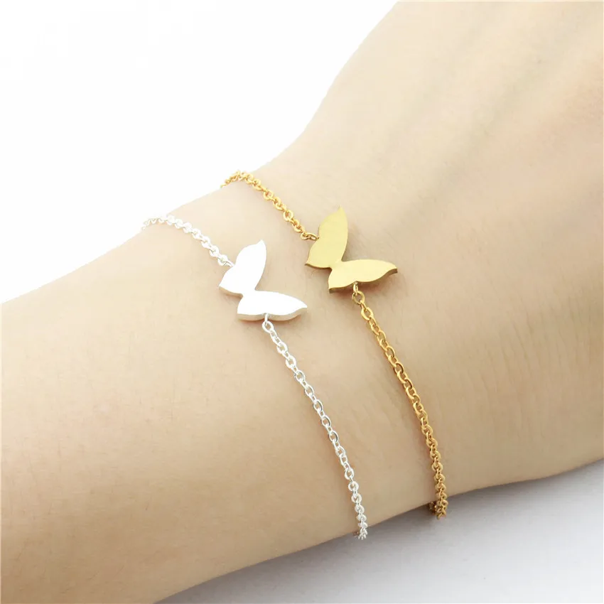 YERTTER Classic Chinese Style Butterfly Ring Bangle Hand Chain Bracelet Hollow Rose Open Bangle Bracelet Hand Jewelry for Teen Girls