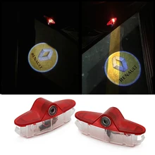 Для RENAULT latitude Talisman Лагуна Magane подсветка двери автомобиля с логотипом проектор лампа призрак Тень Добро пожаловать светильник логотип Лазерная лампа