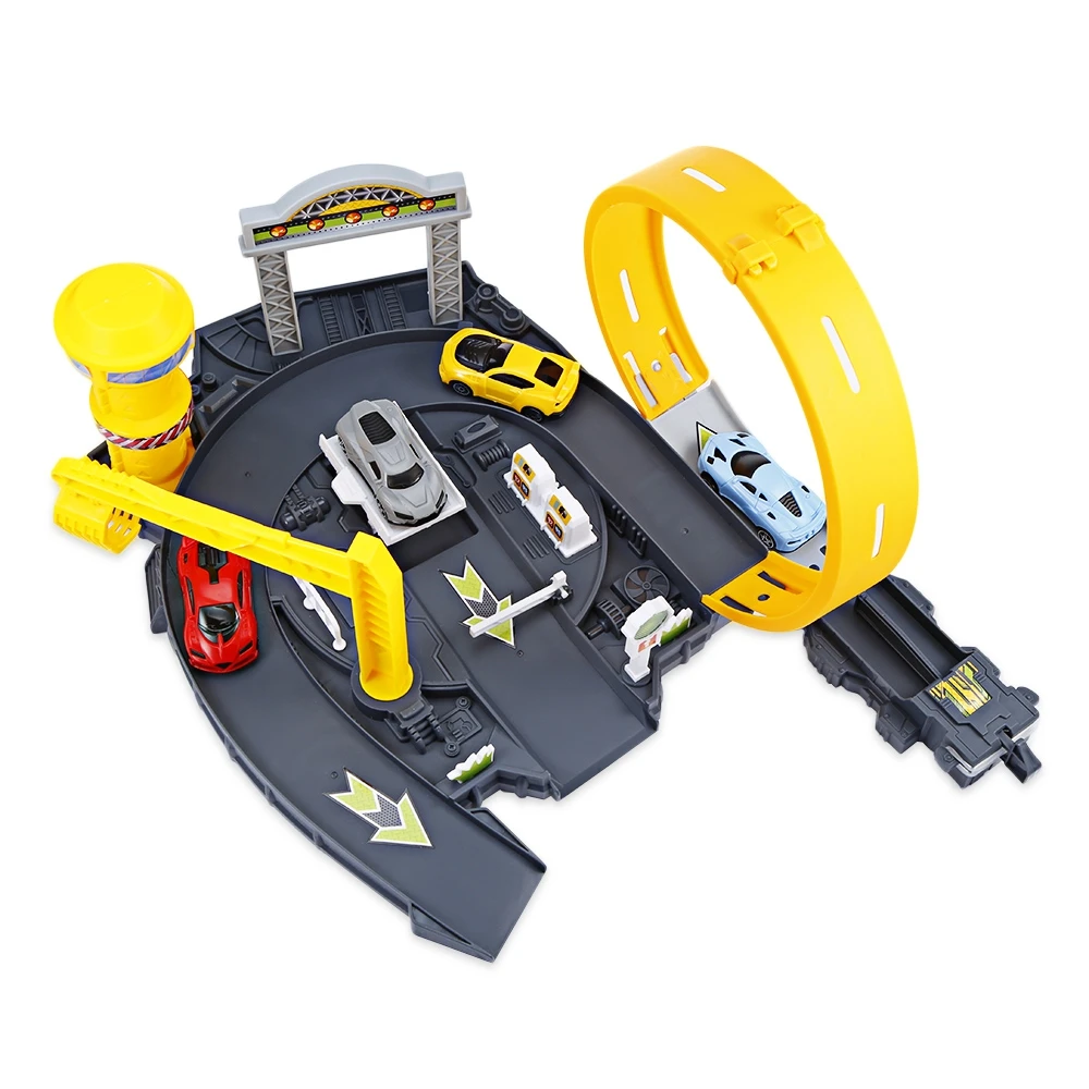 P872 Parking Toys Kids Railway Car Play Set Parking Toys Model Building