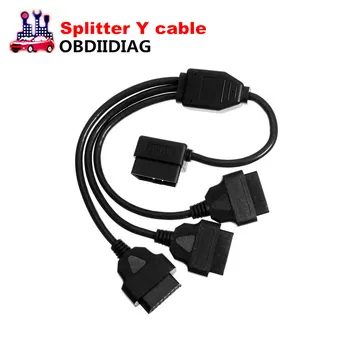 

OBD2 splitter Y Cable J1962M to 3-J1962F splitter OBD2 Cable 1 to 3 50cm Converter Adapter free shipping