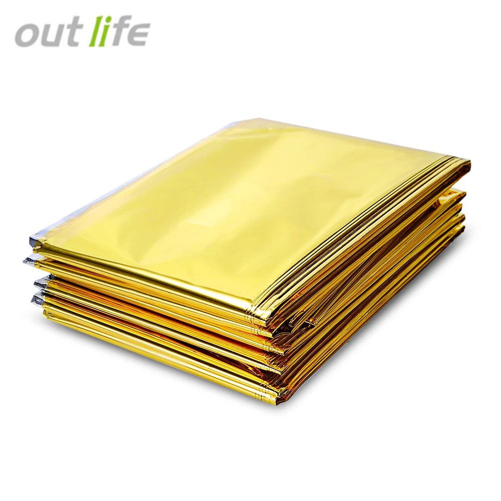 

Outlife 210 X 140CM Outdoor Emergency Survival Thermal Mylar Blanket Keep Warm First Aid Equipment