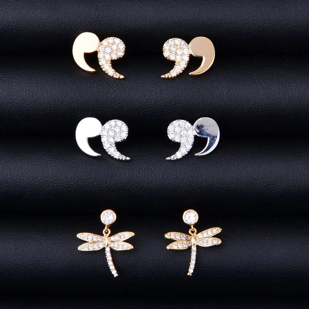 

GODKI Mix Collection Elegant Star Sunflower Heart Micro Cubic Zirconia Pave Women Wedding Bridal Party Engagement Earring