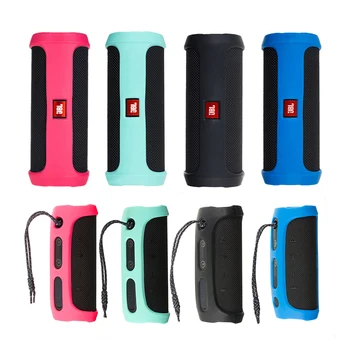 

Newest Silicone Case for JBL Flip 4 BT Speakers Protective Travel Case Soft Silica Gel Storage Pouch Audio Case Speaker case