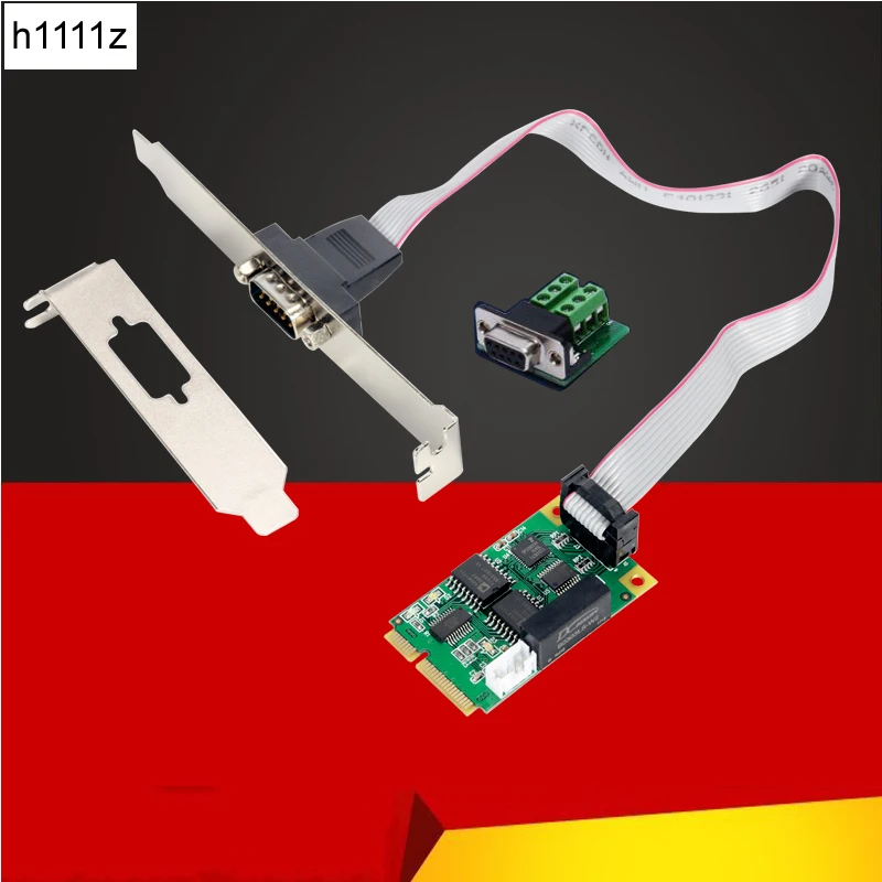 Плата расширения Mini PCI E с USB 2 0 на RS 232 RS422 RS485 серийная DB9 RS232 Express адаптер чипсета FT231
