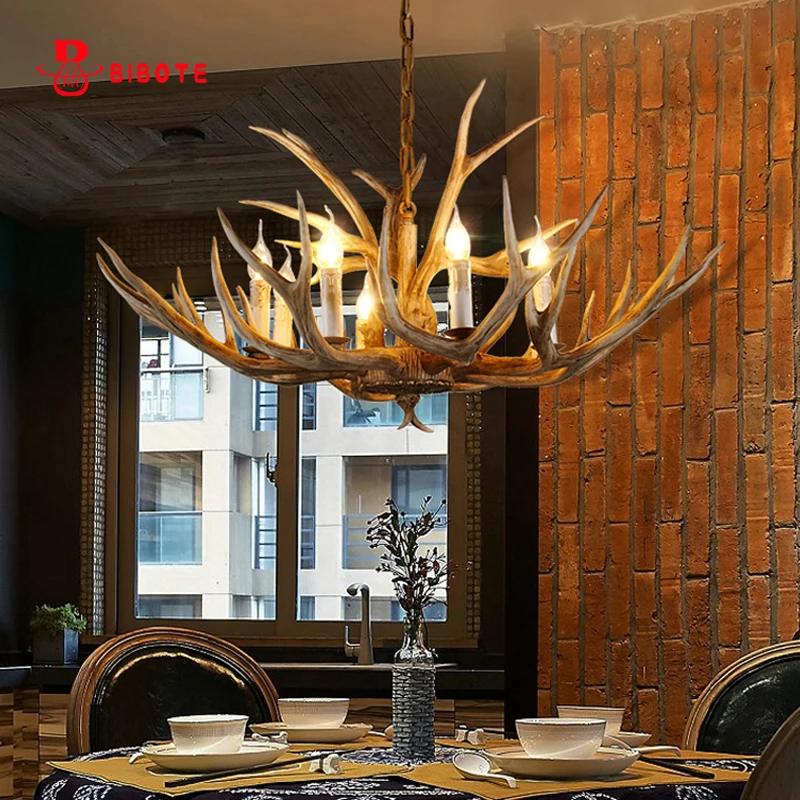 Lampadario винтажная люстра рога освещение для домашнего декора светодиодные люстры