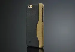 Premium Genuine Leather Back Cover with Card Slot - Original Brand - iPhone 6 6 S (Black)